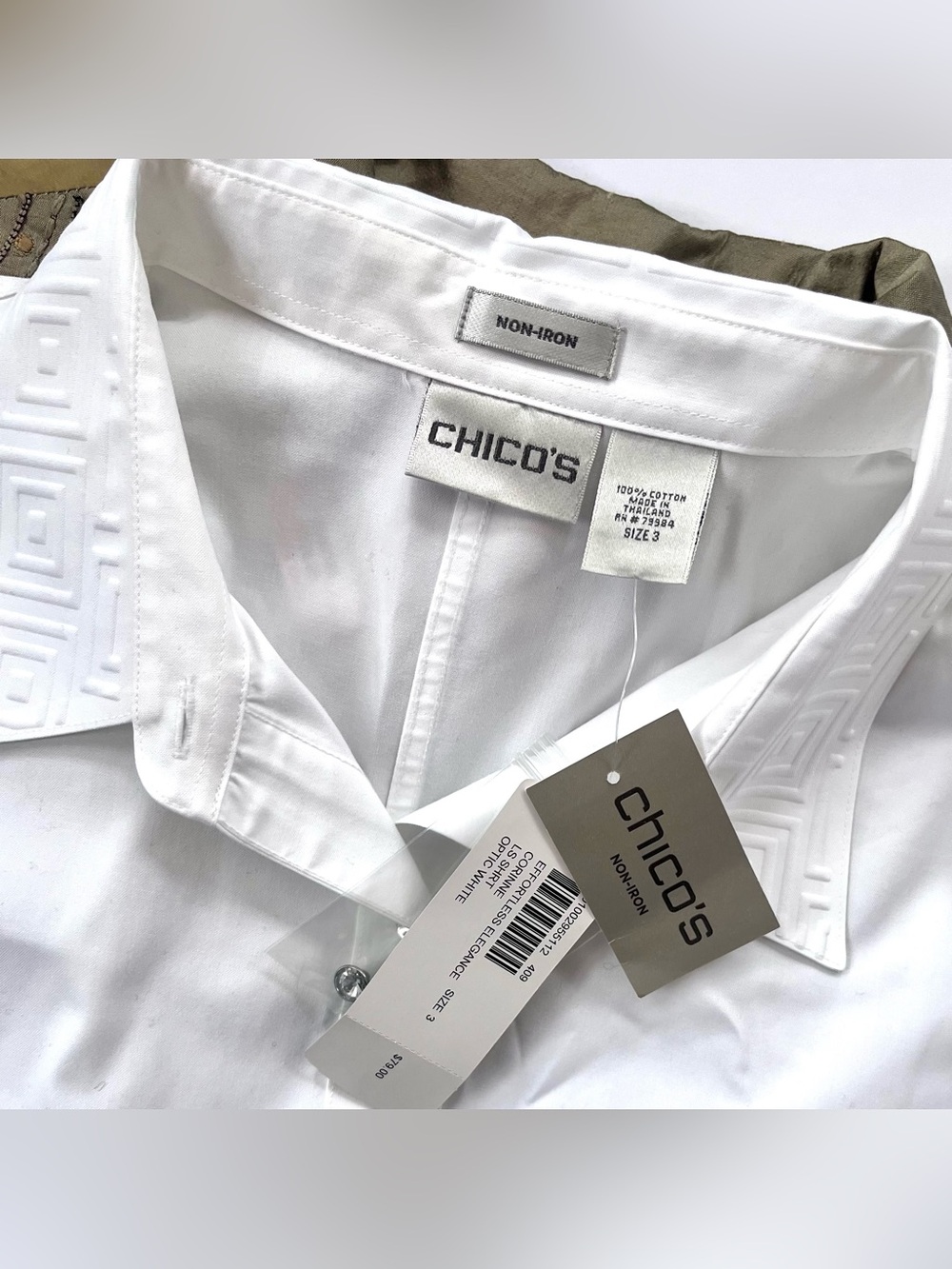 Four (4) New Women’s Chico’s Bundle — Button Up Shirt, Blouse, Jacket & Cardigan - Picture 8 of 15
